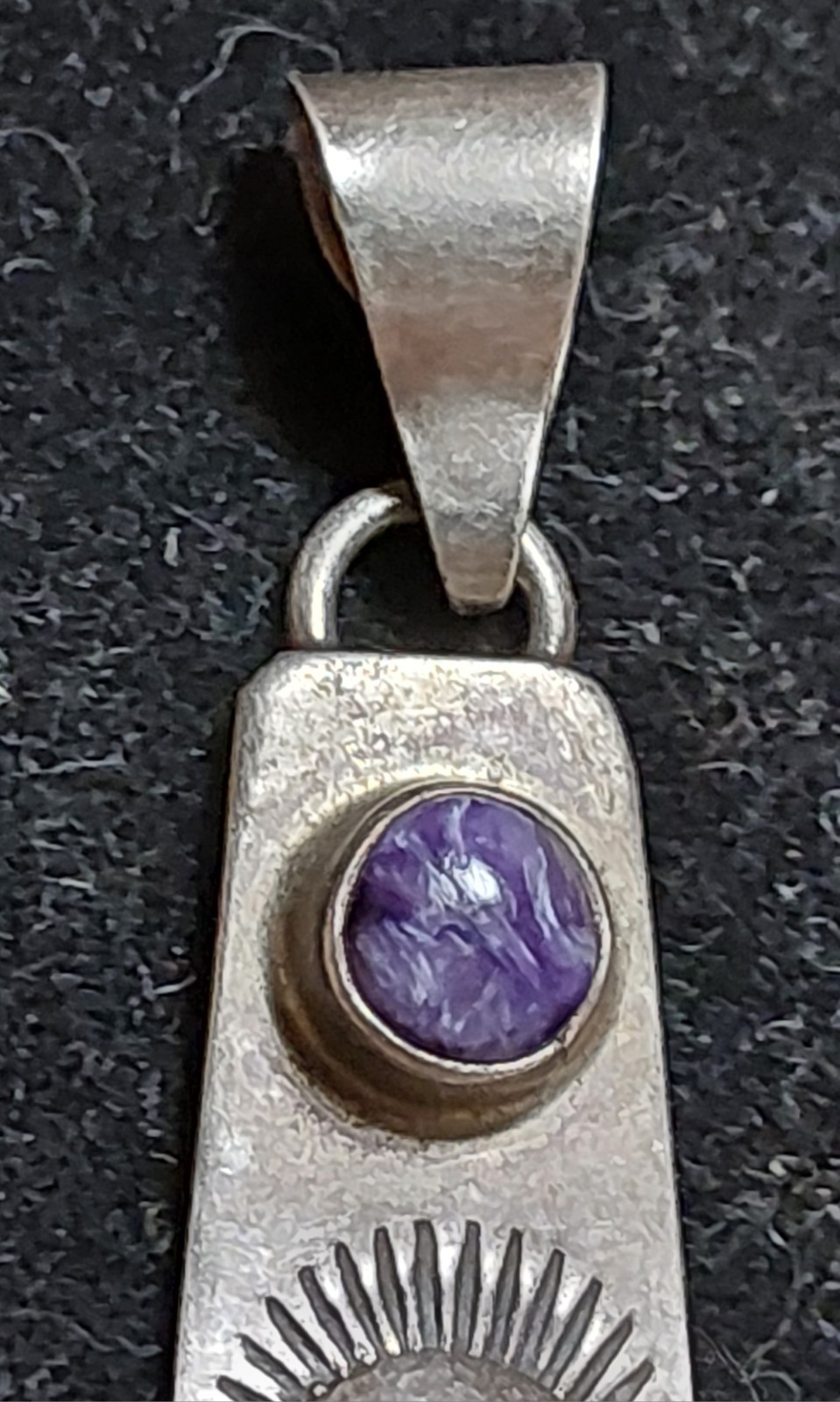 JJJ Sterling Silver Native American Cut Out Kokopelli Pendant Charilite Nice!