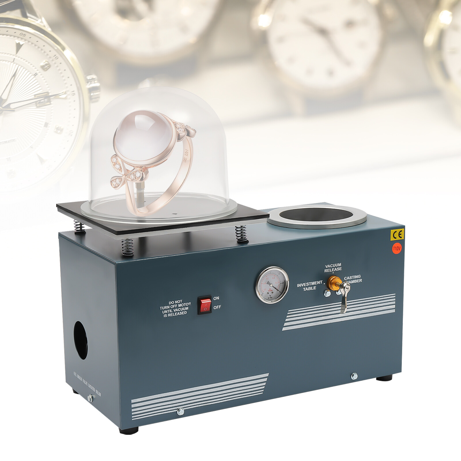 110V 2L Vacuum Investing Casting Investment Machine for Jewelry Lost Wax Cast