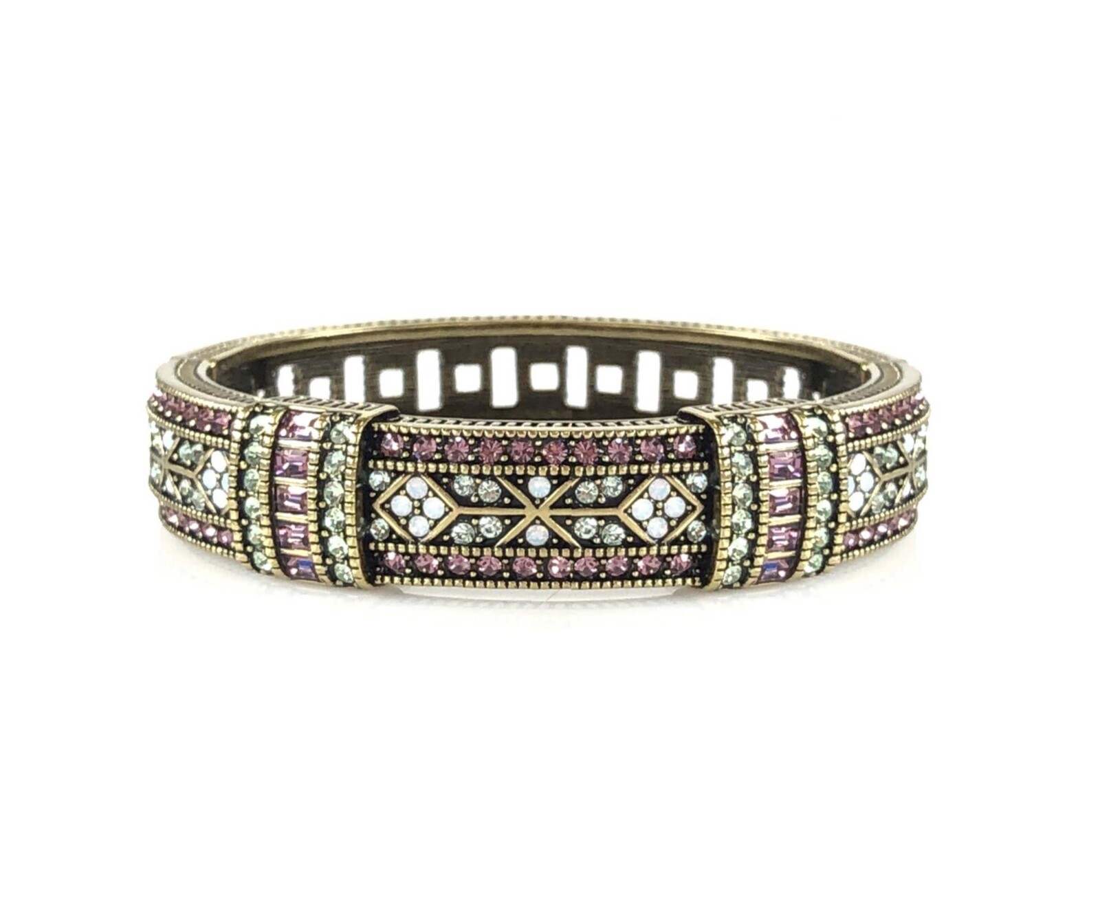 HEIDI DAUS “Everyday Elegance” Crystal Bracelet 2 Piece Set – Chrysolite – NIB