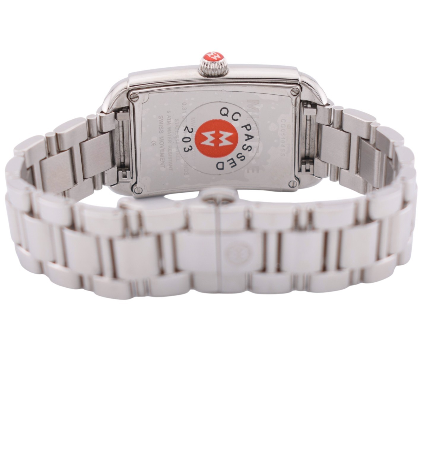 Michele Milou Park MW15C01A2025 Stainless Steel Ladies Diamond Watch $1045.00