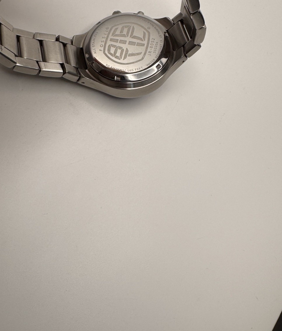 FOSSIL Big Tic JR-8052 Digital Analog Deep Blue Mens Wrist Watch NO Movement