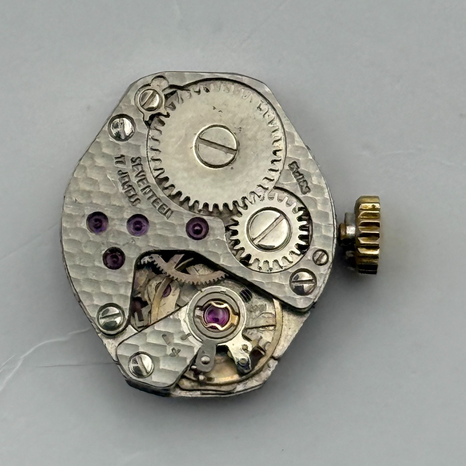 FHF 69-21 Watch Movement Uno 17 Jewels Swiss Manual Wind Parts Repair 15.3mm