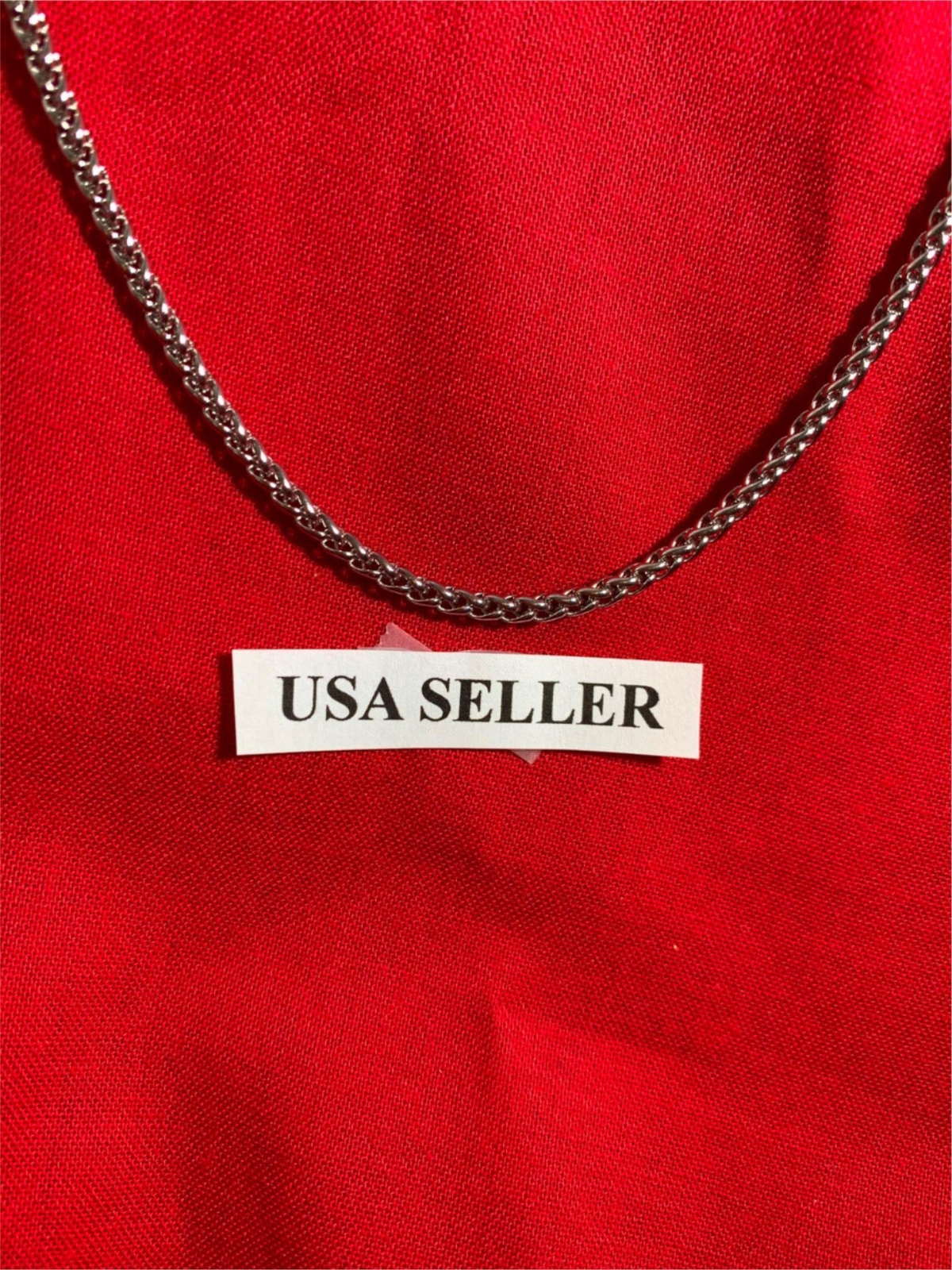 26 inch 3 mm Stainless Steel Braided Wheat Rope Unisex Necklace Chain