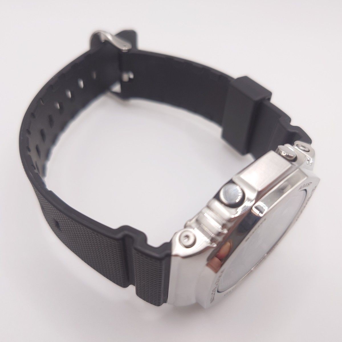 CASIO G SHOCK GM 2100 Metal bezel silver black wristwatch