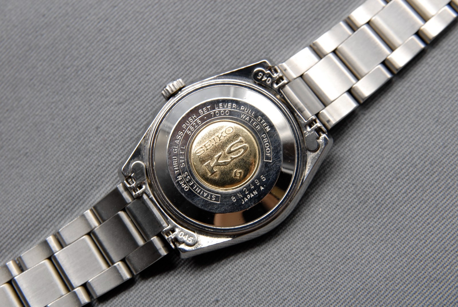 1968 [N MINT] Vintage KING SEIKO 5625-7000 KS Hi-Beat 35mm Silver AT Men’s Watch