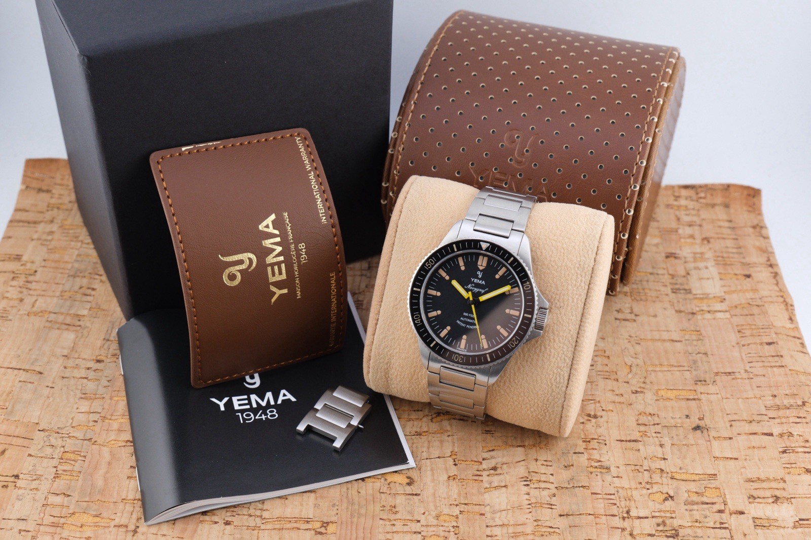 Yema Navygraf Heritage YNAV2019-AMS 300m Diver.No Date. Full Set Clean 7.5” 2022