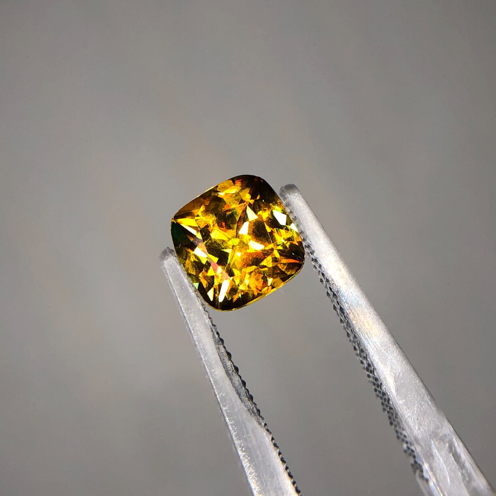 1.45 Ct Natural Full Fire Sphene Titanite | Cushion Cut Gemstone | For Jewelry