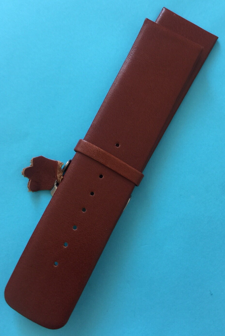 DILOY Vintage Hand-Stitched REAL Leather Watch Band Strap – Length 26 Medium Sca