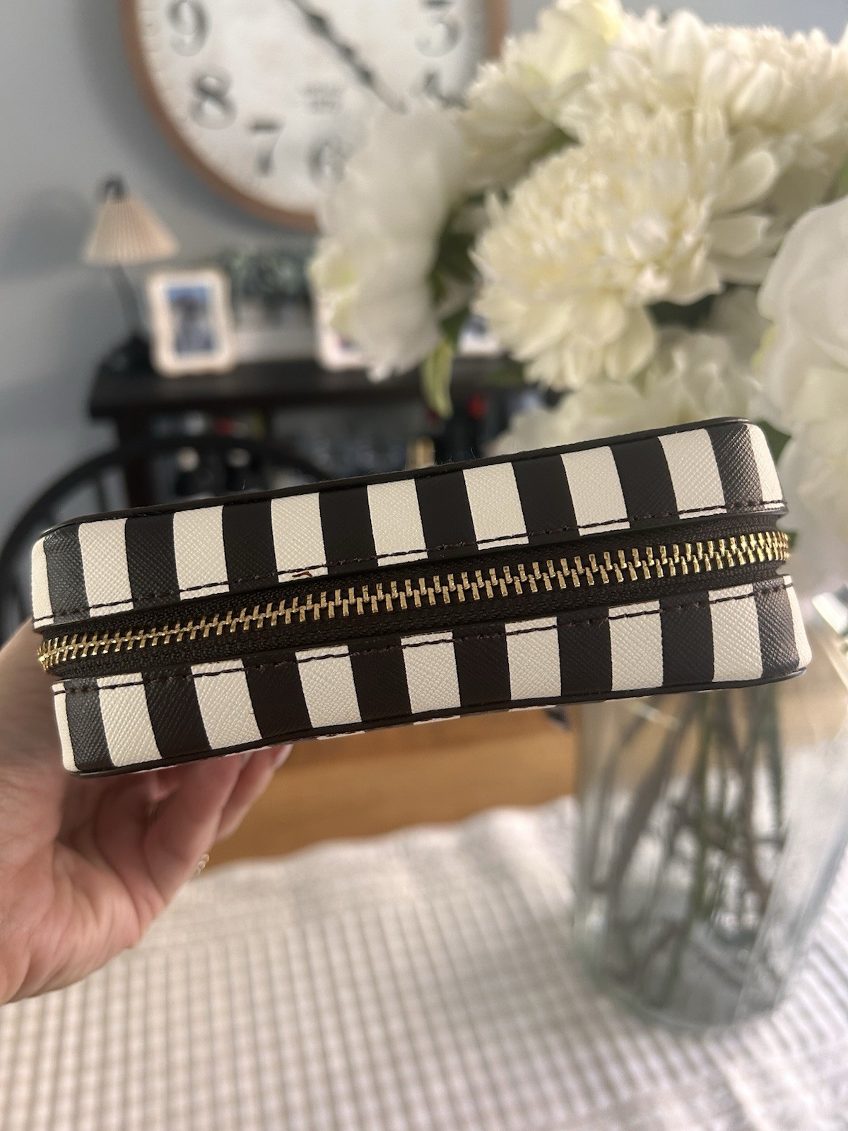 Henry Bendel Jewelry Box Zippered Stripe