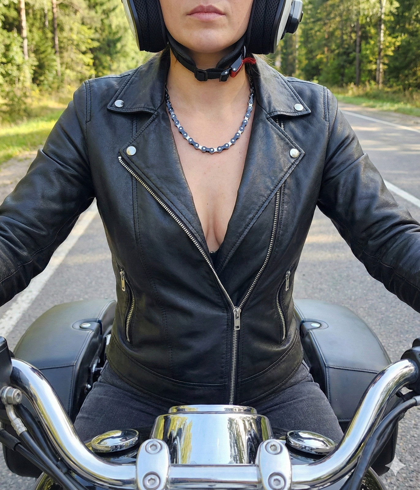 HD Bike Chain Necklace Choose Color Heavy Hardware Industrial Biker Free Bonus