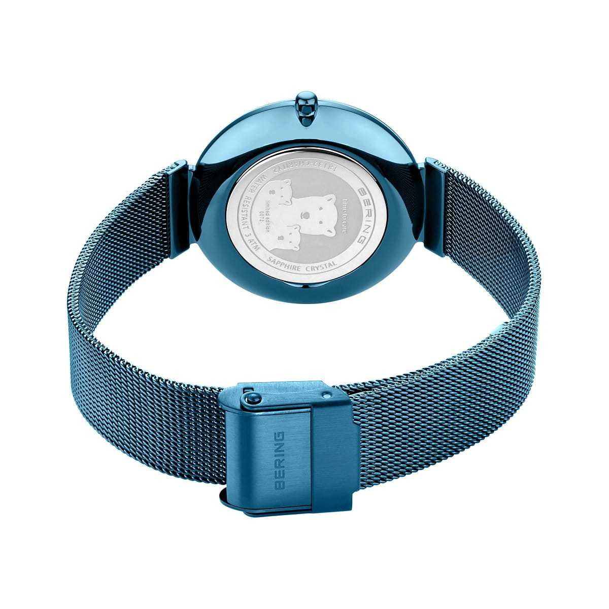 Bering Time – Charity – Womens Polished Blue Watch – 18132-Charity1