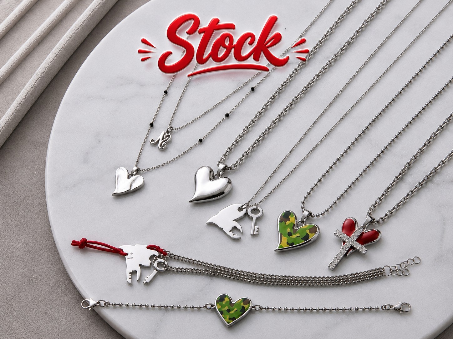 Sweet Years Stainless Steel Jewelry Stock pcs 153