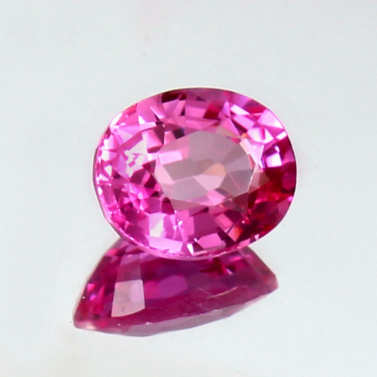 AAA 10×8 MM Natural Flawless Ceylon Pink Sapphire Loose Oval Gemstone Cut