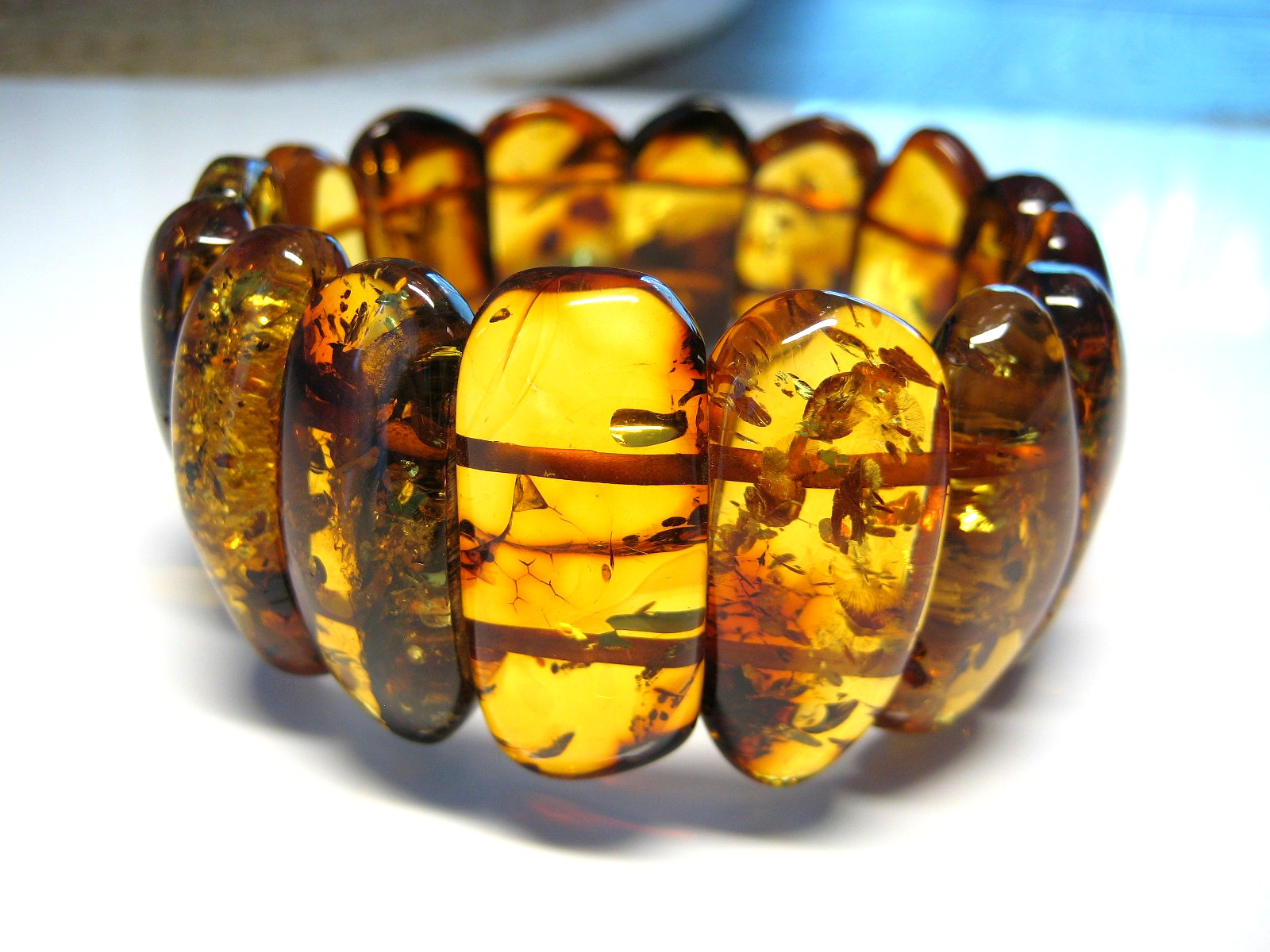 Genuine Massive Huge Cognac Amber Baltic Amber Bracelet 40 gr 7.5-8 in !!!
