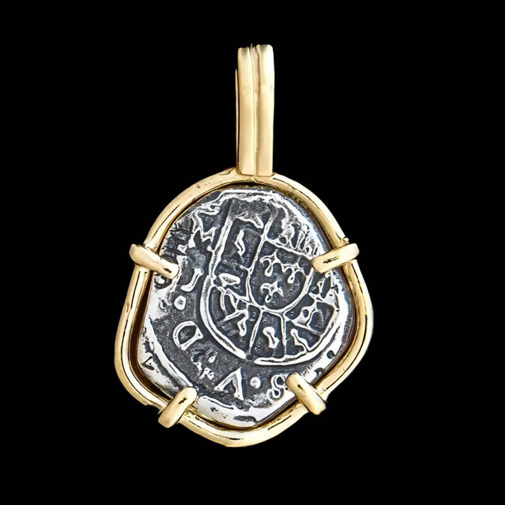 Atocha Sunken Treasure Jewelry – Odd 1 Reale Silver Coin Pendant