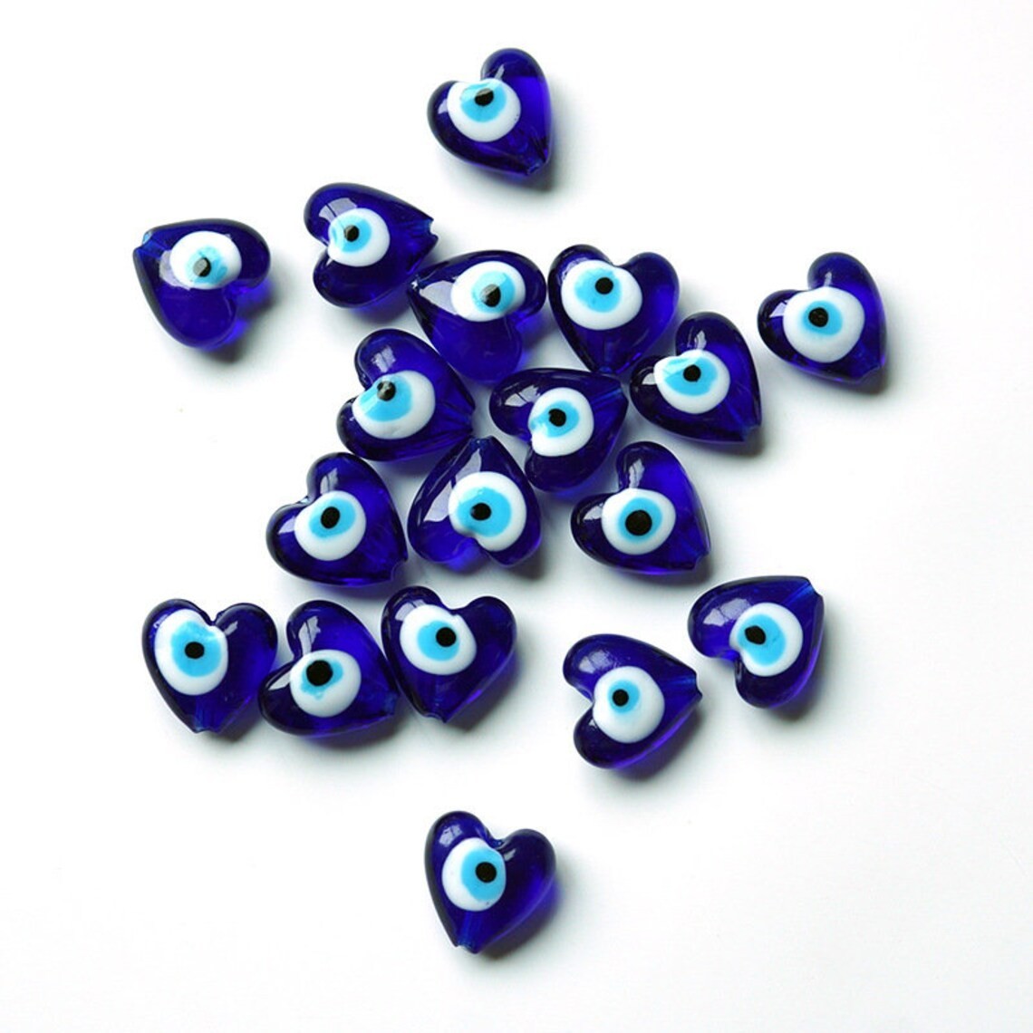 PERIMADE Turkish Evil Eye Necklace Bracelet Charm Heart Phone Purse Pendant