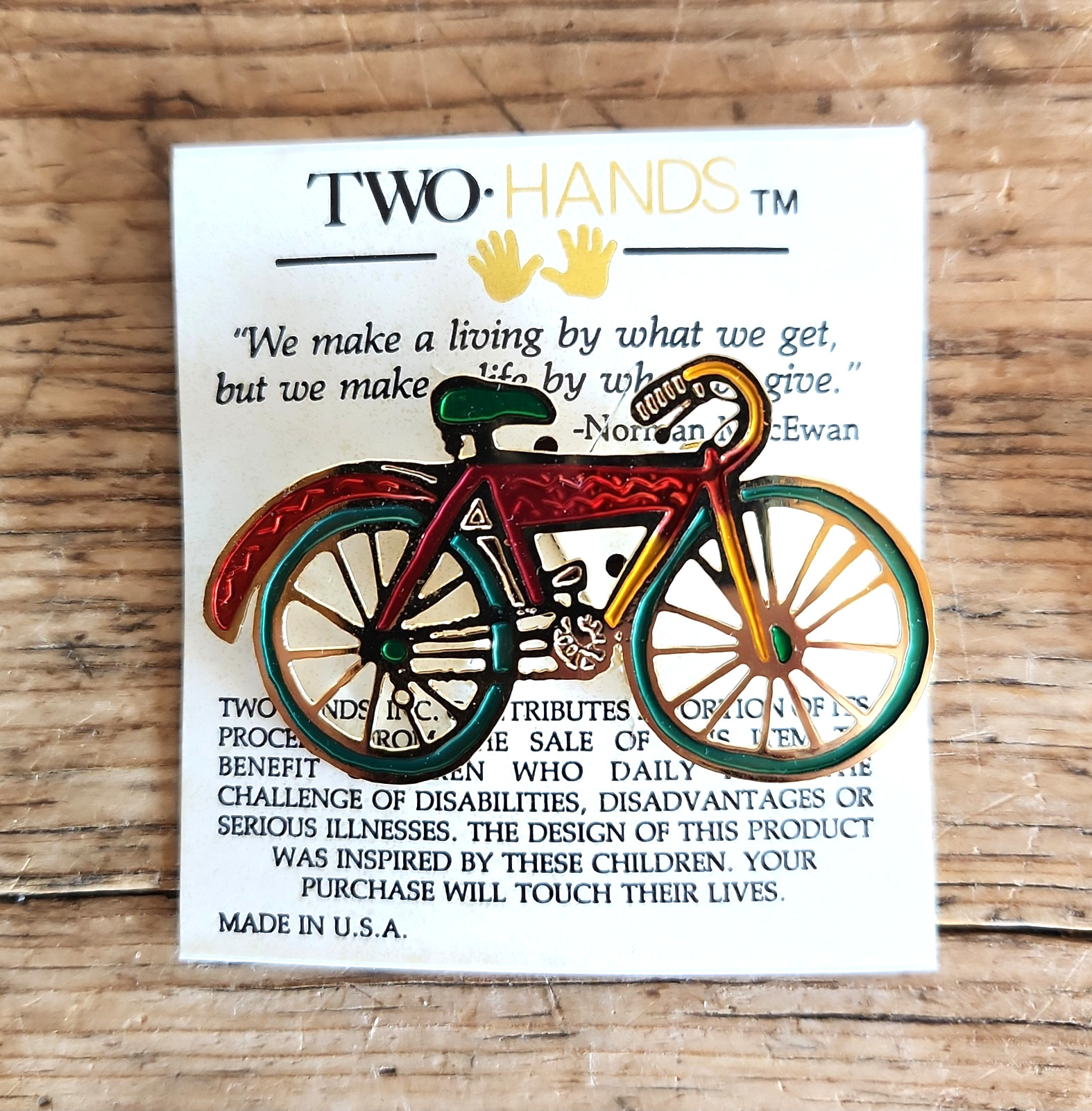 Bicycle Fashion Costume Jewelry Brooches Pin Jewelry Lot One Signed JJ
