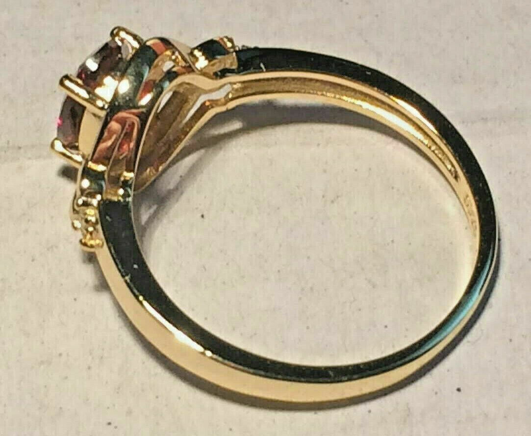 Garnet Ring Natural 8x6mm Stone Solid Sterling Silver Sizes 6.5 to 10 US