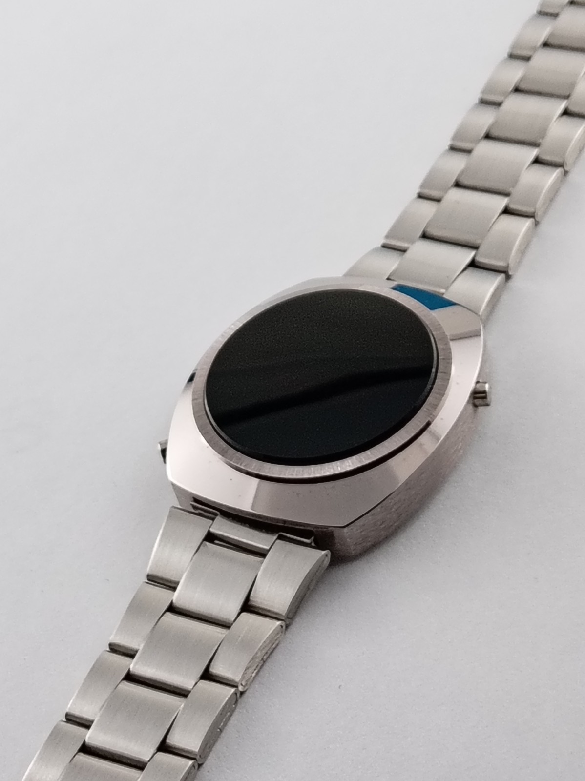 Microsonic NOS Rare Old Vintage 1970s Digital LED L.E.D LCD Mens Swiss Watch