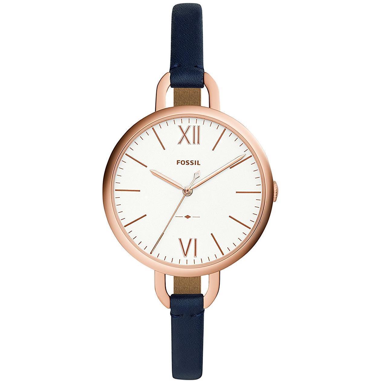Fossil ES4355 Annette Leather Rose Gold $125.00