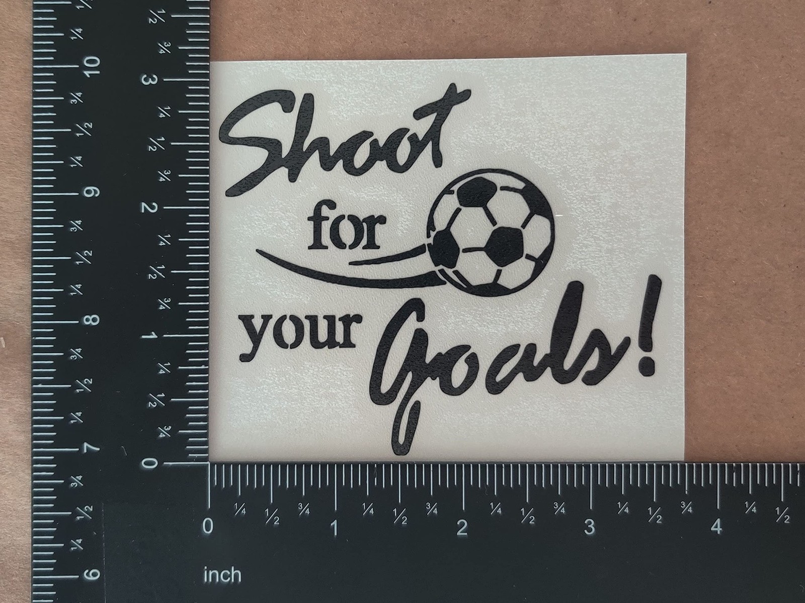 Sports Decal 4 Pack: Soccer – Assorted Decals (Black) Black