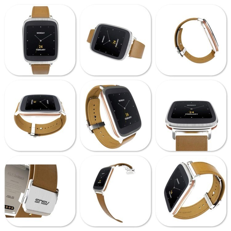 ASUS ZenWatch WI500Q Android Wear Leather Tan/Brown Strap