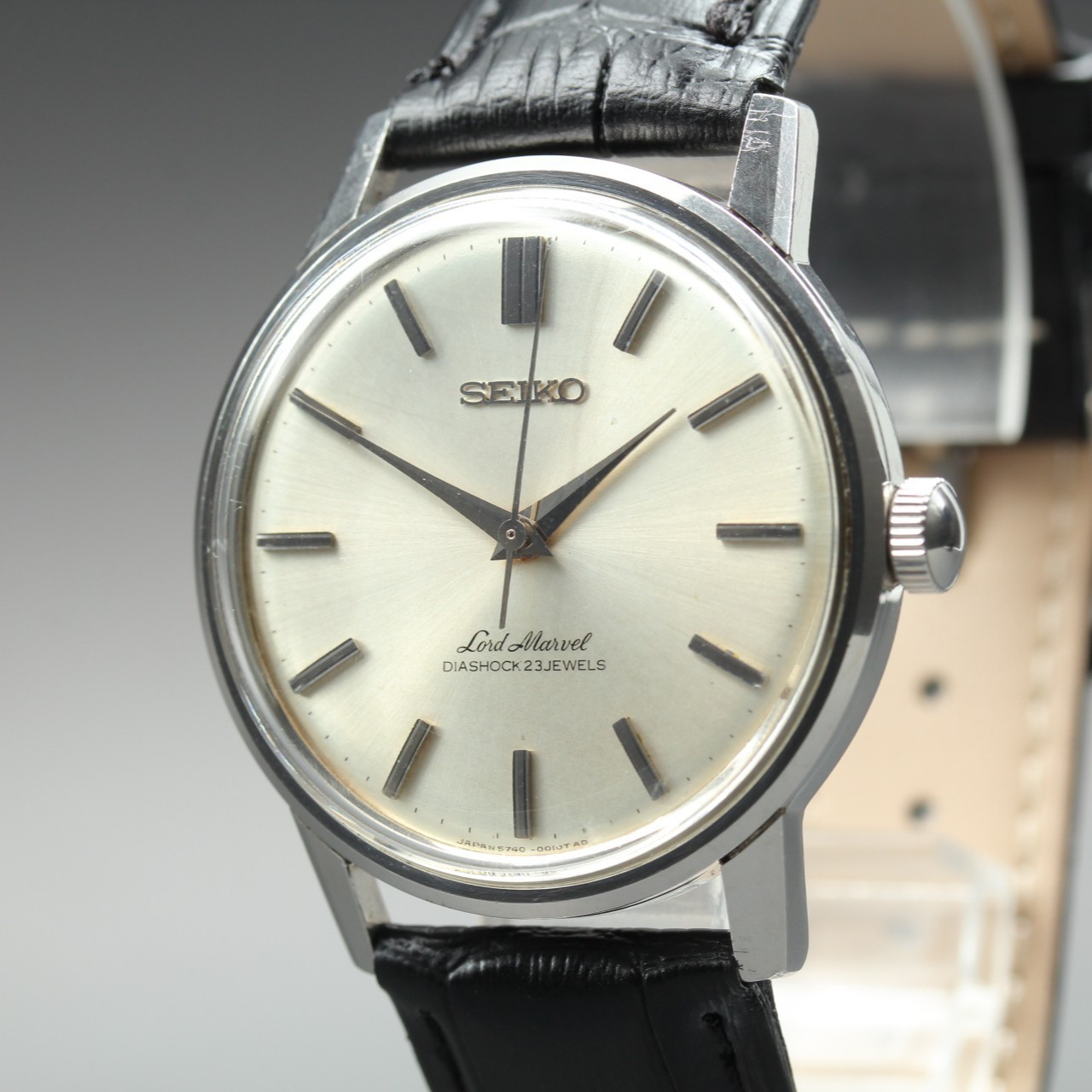 Vintage Seiko Lord Marvel 5740-0010 Seahorse 36mm 23J Men’s Manual Watch JP #116