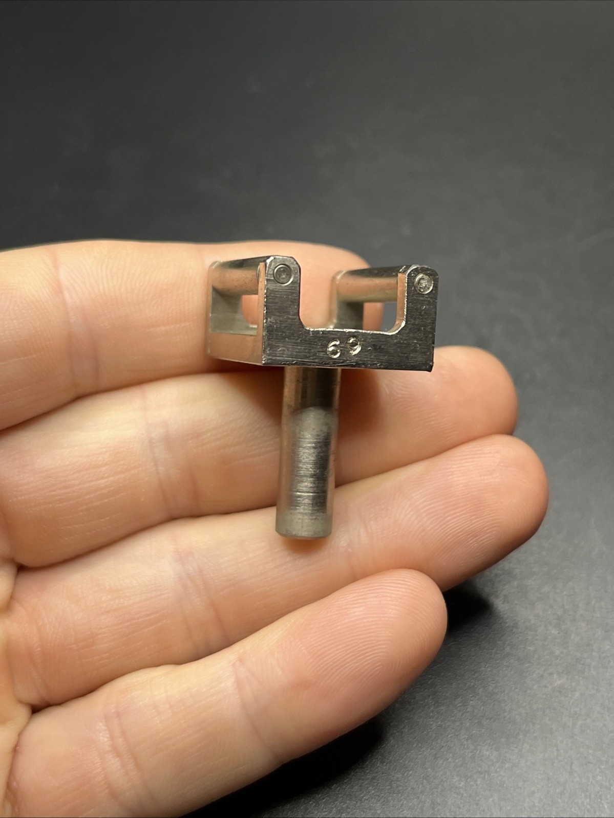 Vintage Unbranded Double Roller Lathe Tool Rest