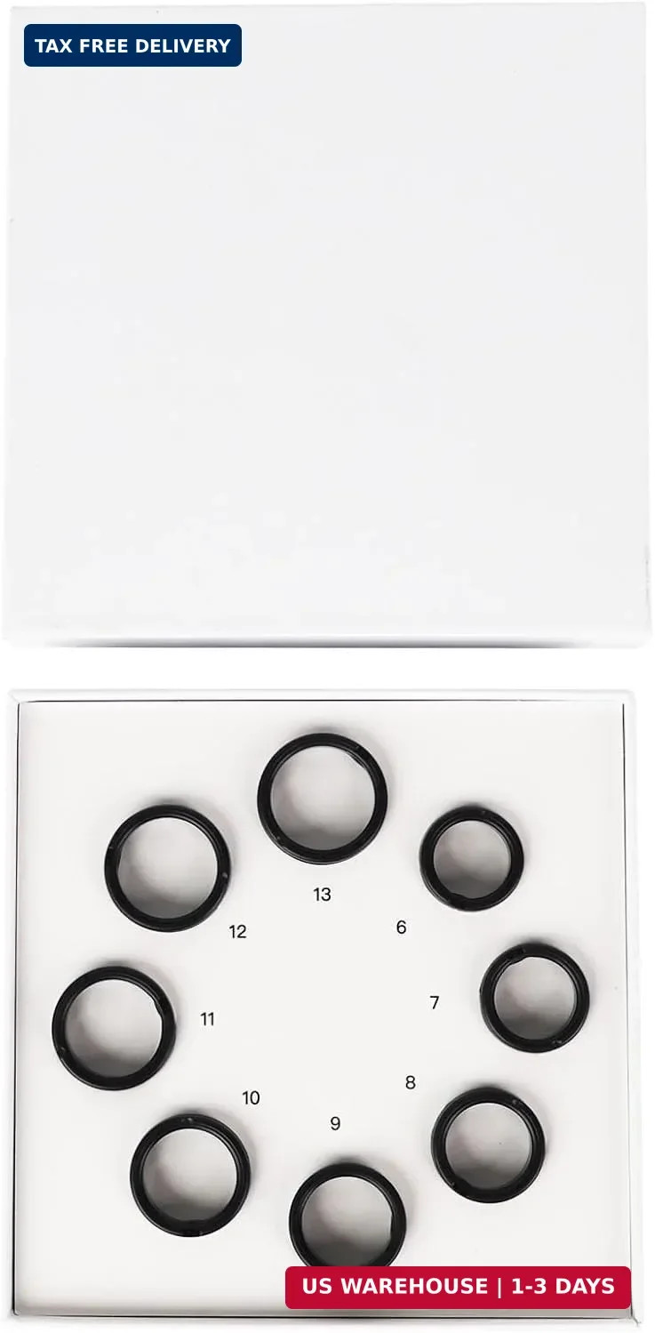 Smart Ring Sizing Kit – 8 Sizes (6-13) for Men & Women – Accurate Measurement To