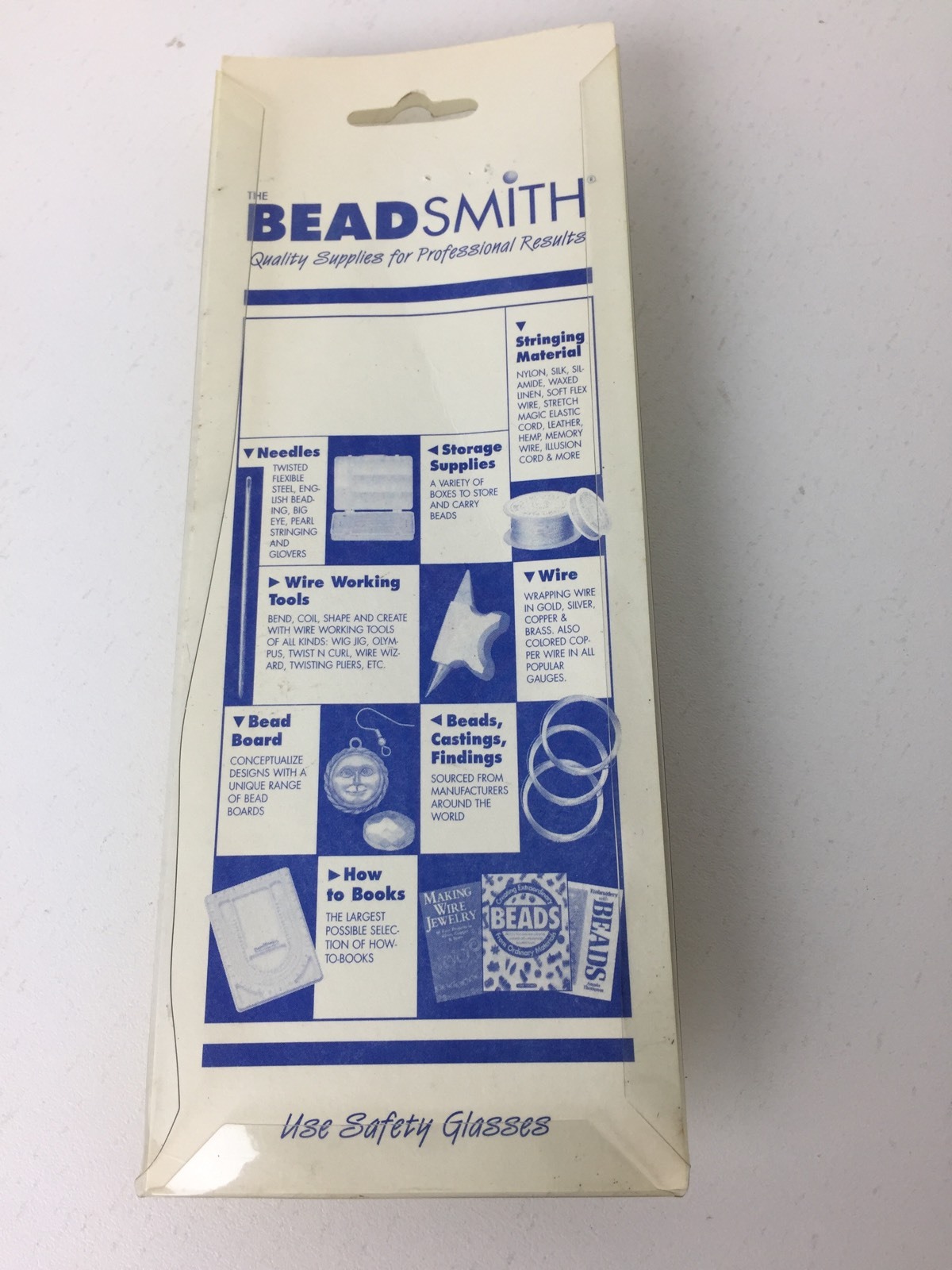 Beadsmith Flat Nose Pliers Germany 5 1/2″ Box Joint PVC Grip NEW