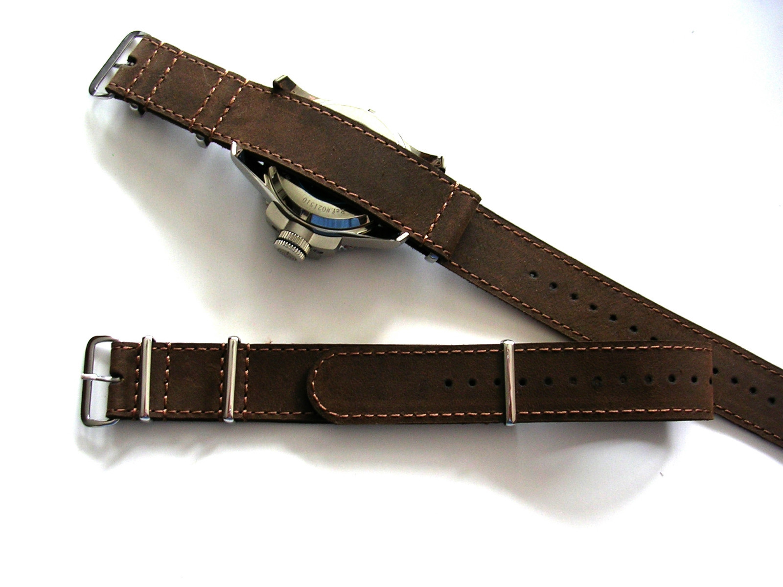NATO G10 ® Bomber Leather Aviator Pilot watch band Military RAF strap IW SUISSE