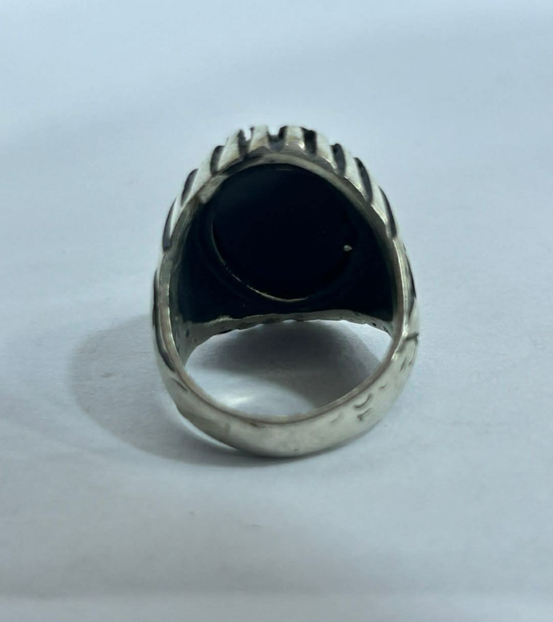 925 Sterling Silver Natural Premium Dendritic Agate Ring – Size 8 US – 13g