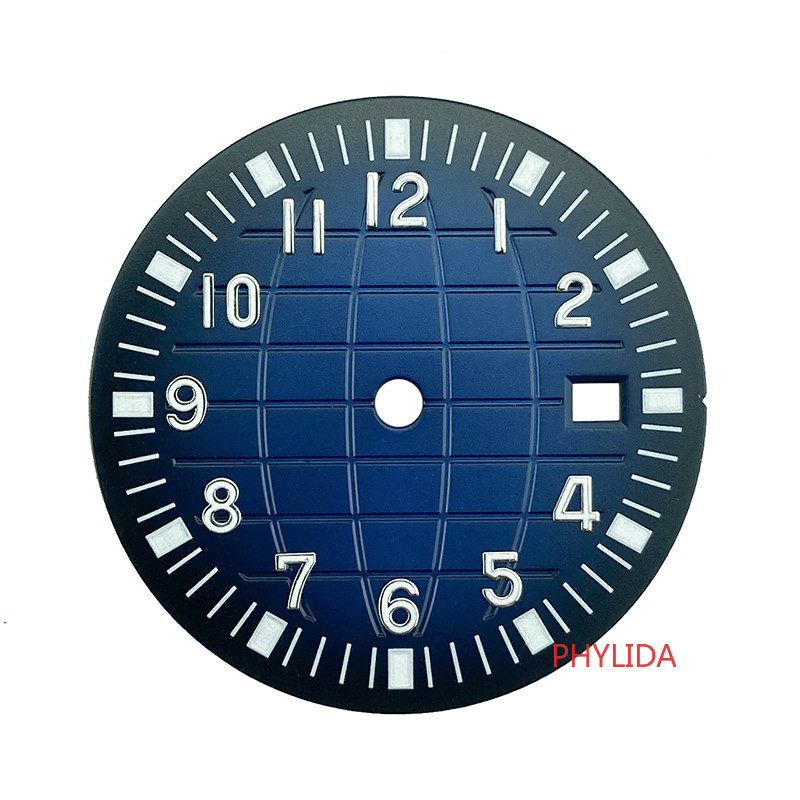 12H 31.5mm Sterile Dial For ETA2824 DG2813 Miyota82 Series PP Homage Green Lumed