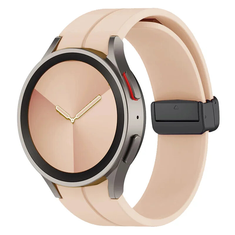 Magnetic Silicone Band Strap For Samsung Galaxy Watch 5 Pro 45mm 4 40 42 46 44mm