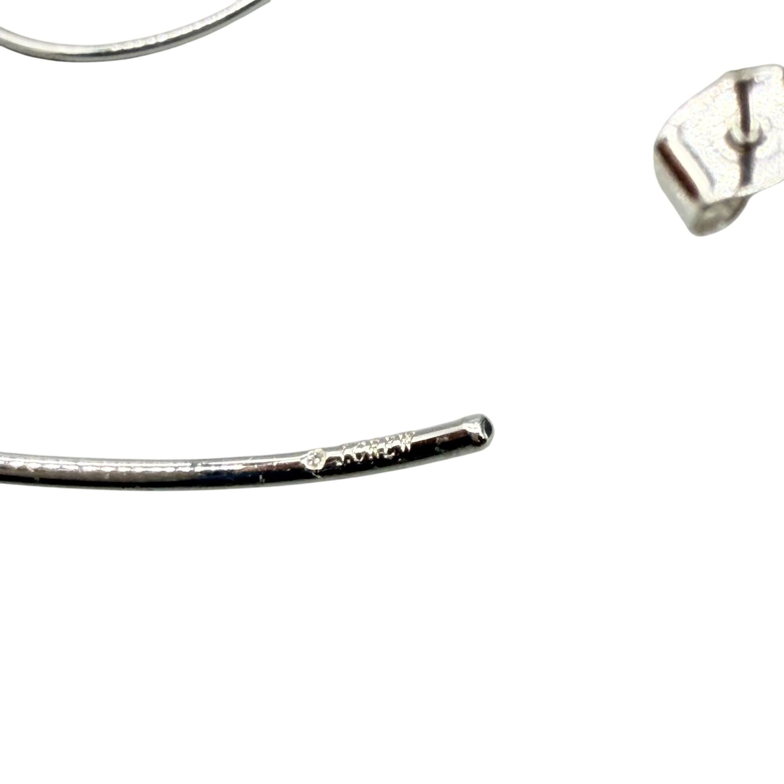 J. Crew Large Hoop Earrings Silver Tone Casual Minimalist Dinner Evening Work