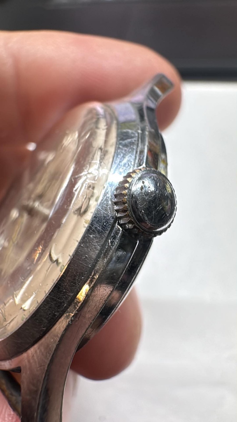 Vintage SS 33MM Helbros Invincible Manual Men’s Watch RUNS A50