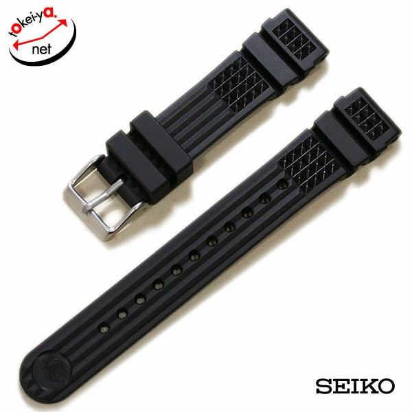 SEIKO Genuine Black Watch strap Band 20mm Urethane DE39AZ SBDX001 SBDX003 for 60