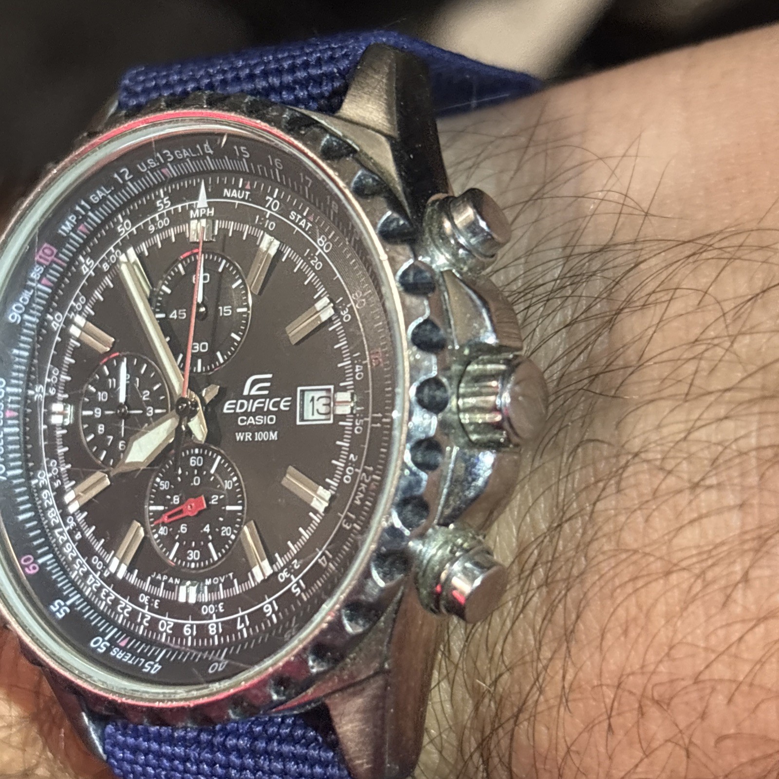 Casio EF527, Edifice Watch, Chronograph, Date, 100 Meter, 47MM Case, Quartz