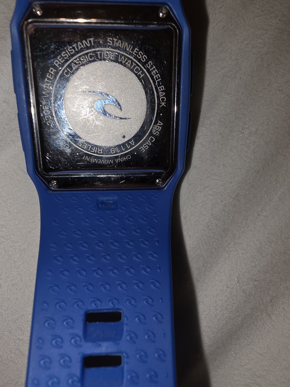 Rip Curl Tide Watch Blue Lcd Surf Great Condition A1119 New Battery. Awesome
