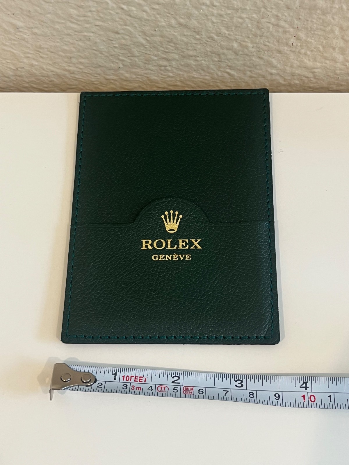 Authentic Rolex Geneve Leather Documents Holder Switzerland Code 0101.40.05
