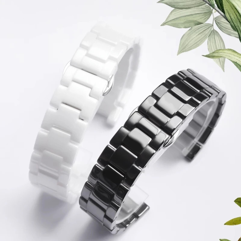 20*11mm Ceramic Watch Band Strap Forgucci Omega GC Guess Dior Pasha Bracelet