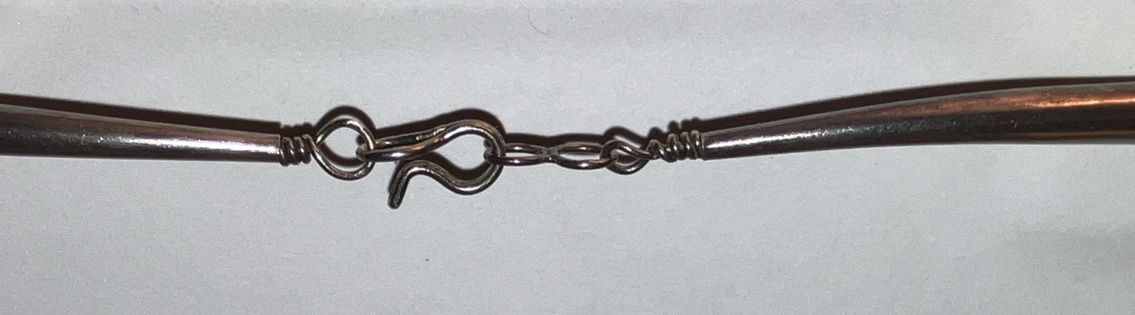 Liquid Sterling Silver 20 Strand 30” Curved Cones Cap Hook & Eye Clasp 31 Grams