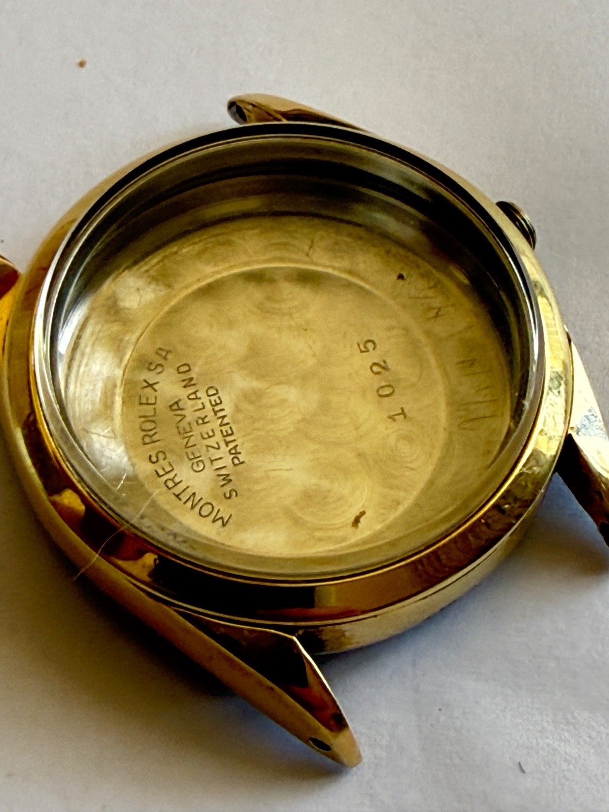 Rolex Oyster Perpetual ref 1025 14k Gold Capped SS Case 34MM used condition