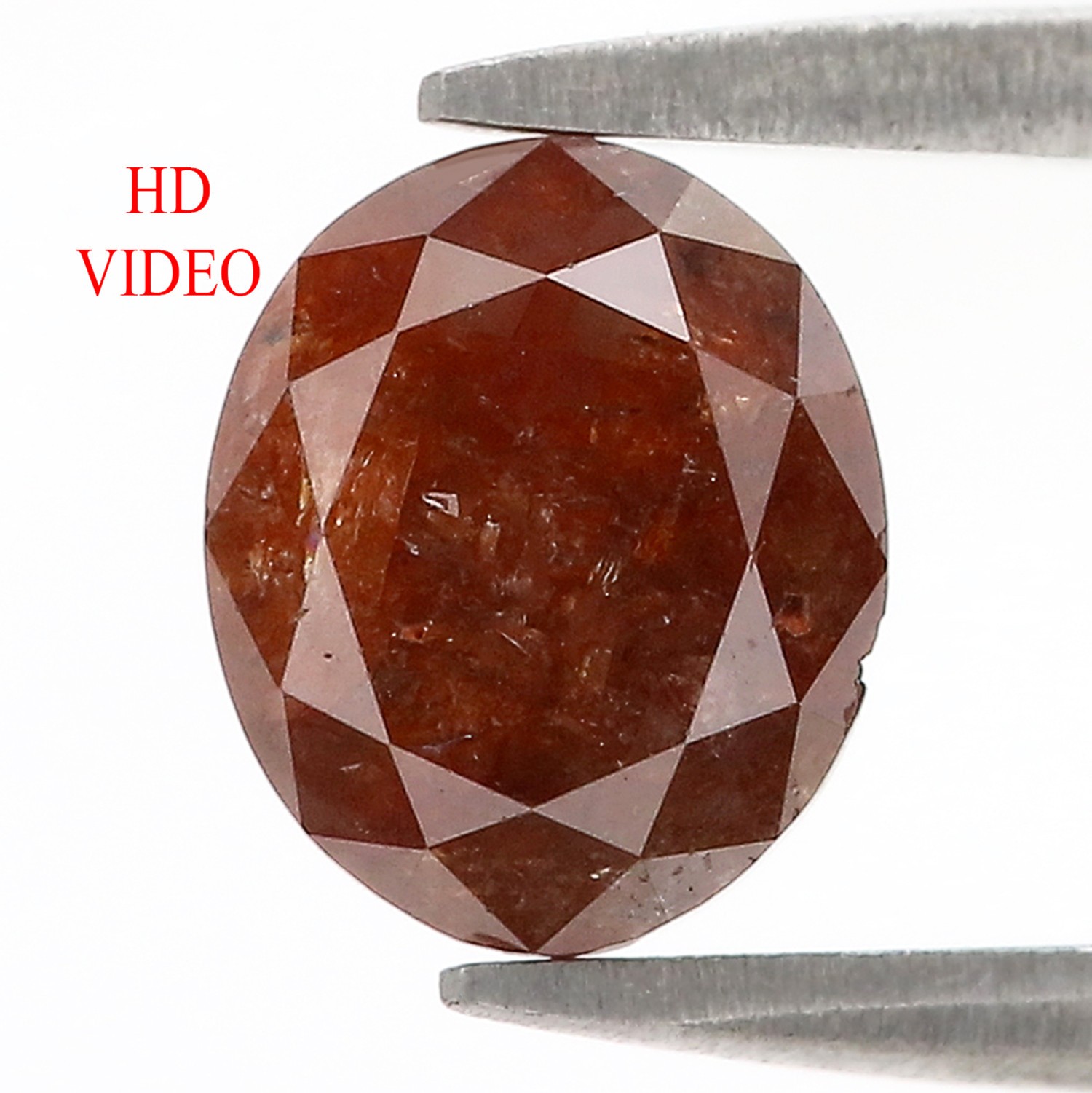 1.83 CT Natural Loose Oval Shape Diamond 8.00 MM Brown Color Oval Diamond L3639