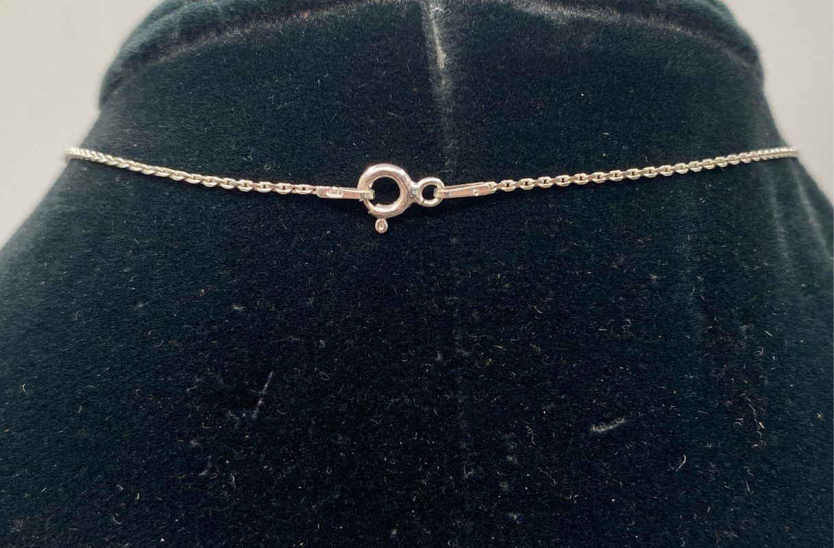Sterling Silver 925 Purple Clear Crystal Butterfly Necklace Earrings Set 18″
