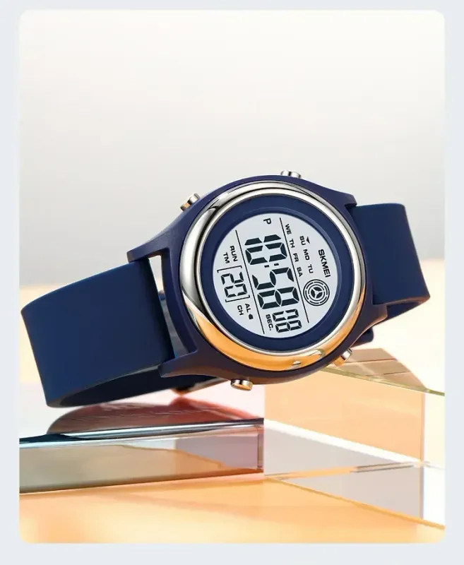 Waterproof Shockproof Sport Countdown Digital Wristwatch Women Stopwatch