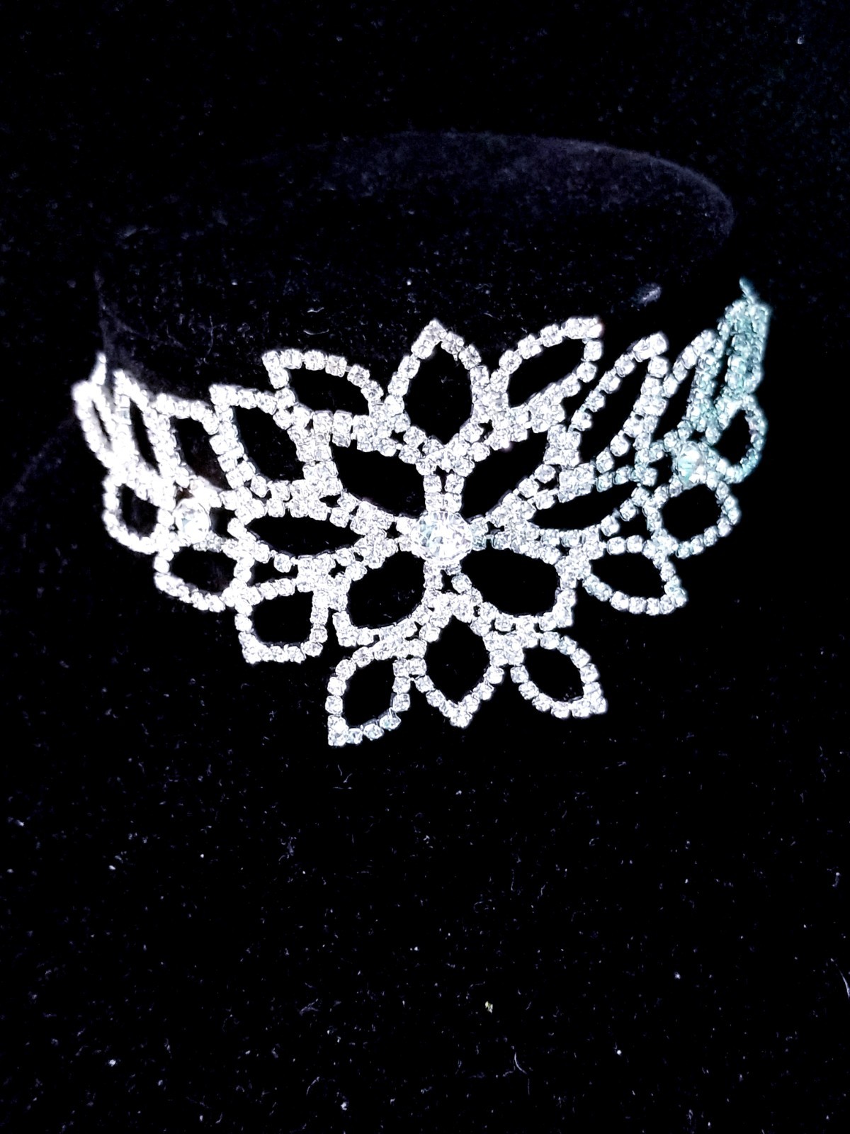 Rhinestone Anklet Bracelet Austrian Crystal Stage Beach Body Jewelry Silver 1x