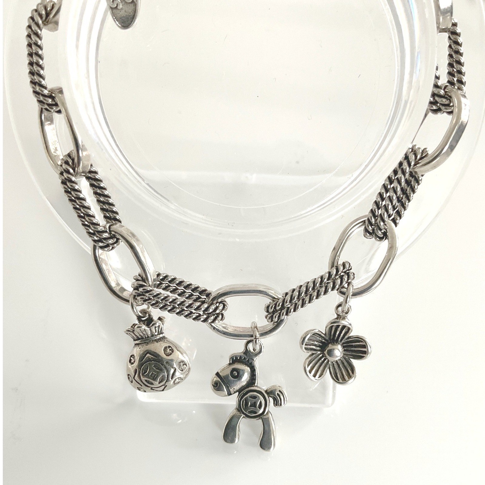 Bracelet Silver Silver Lobster Clasp Charm Style New