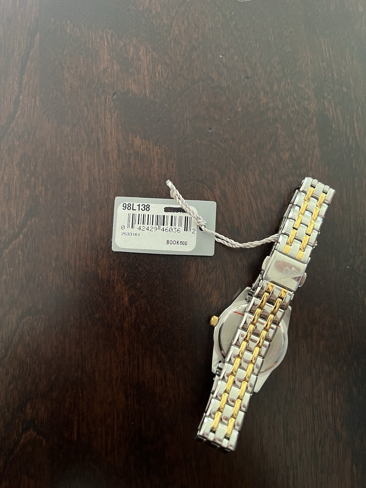 Bulova Women’s Two-Tone Silver/Gold Analog Dress Wristwatch w/ Box