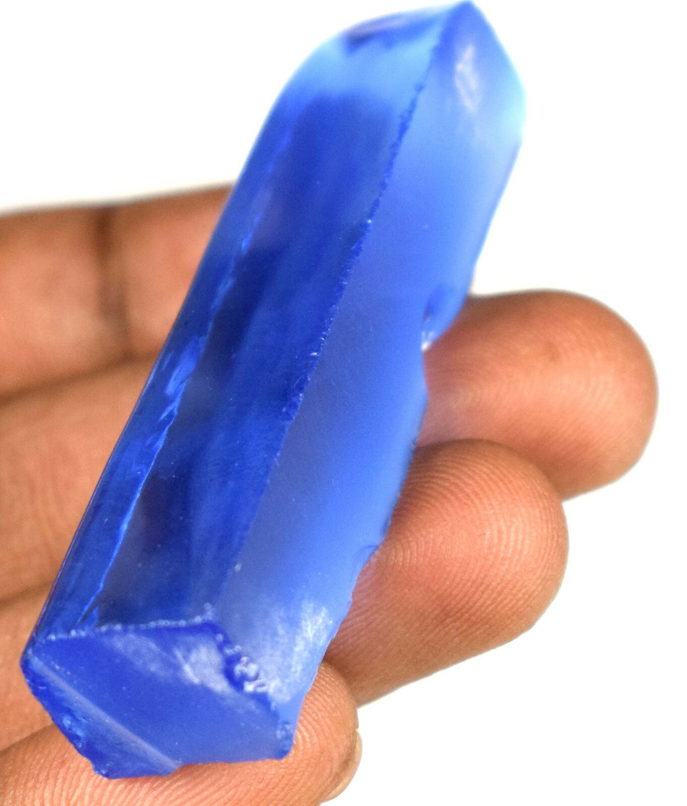 Brazilian Blue Topaz 100 Ct. Gemstone Slice Rough Certified AD469 New Product